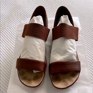 Camper Brown Leather Sandals